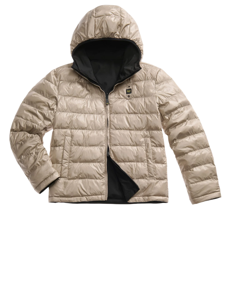 Blauer piumino reversibile Ballard con cappuccio nero beige 25WBLUC06082-005480 999 BLAUER 