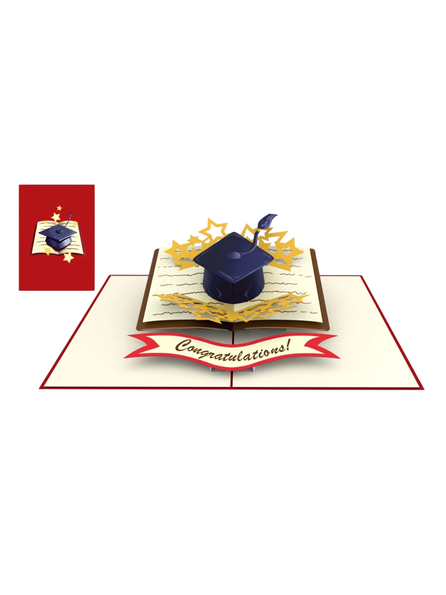 Origamo biglietto di auguri handmade laurea KP039 GRADUATION HAT ORIGAMO 