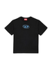 Diesel T-shirt manica corta bambino nero