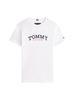 Tommy Hilfiger T-shirt bambino manica corta con logo bianco