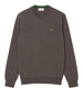 Lacoste maglia uomo in lana tortora melange