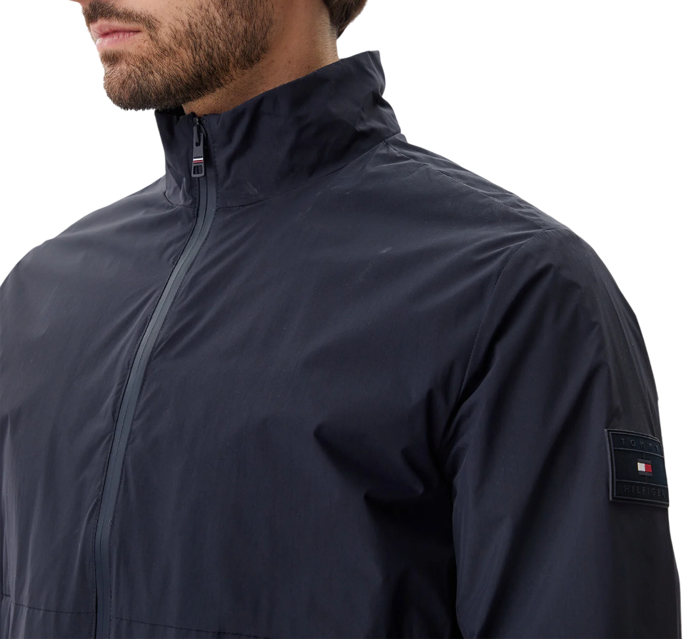 Tommy Hilfiger giubbino leggero antivento in nylon blu MW0MW39198 DW5 Tommy Hilfiger 