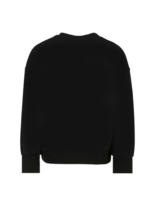 John Richmond felpa Welex con logo strass nero RGA25179FE BLACK John RICHMOND 