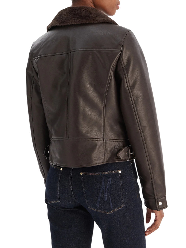 Vero Moda giubbino biker in ecopelle Hailey marrone 10250405 CHOCOLATE TORTE VERO MODA 