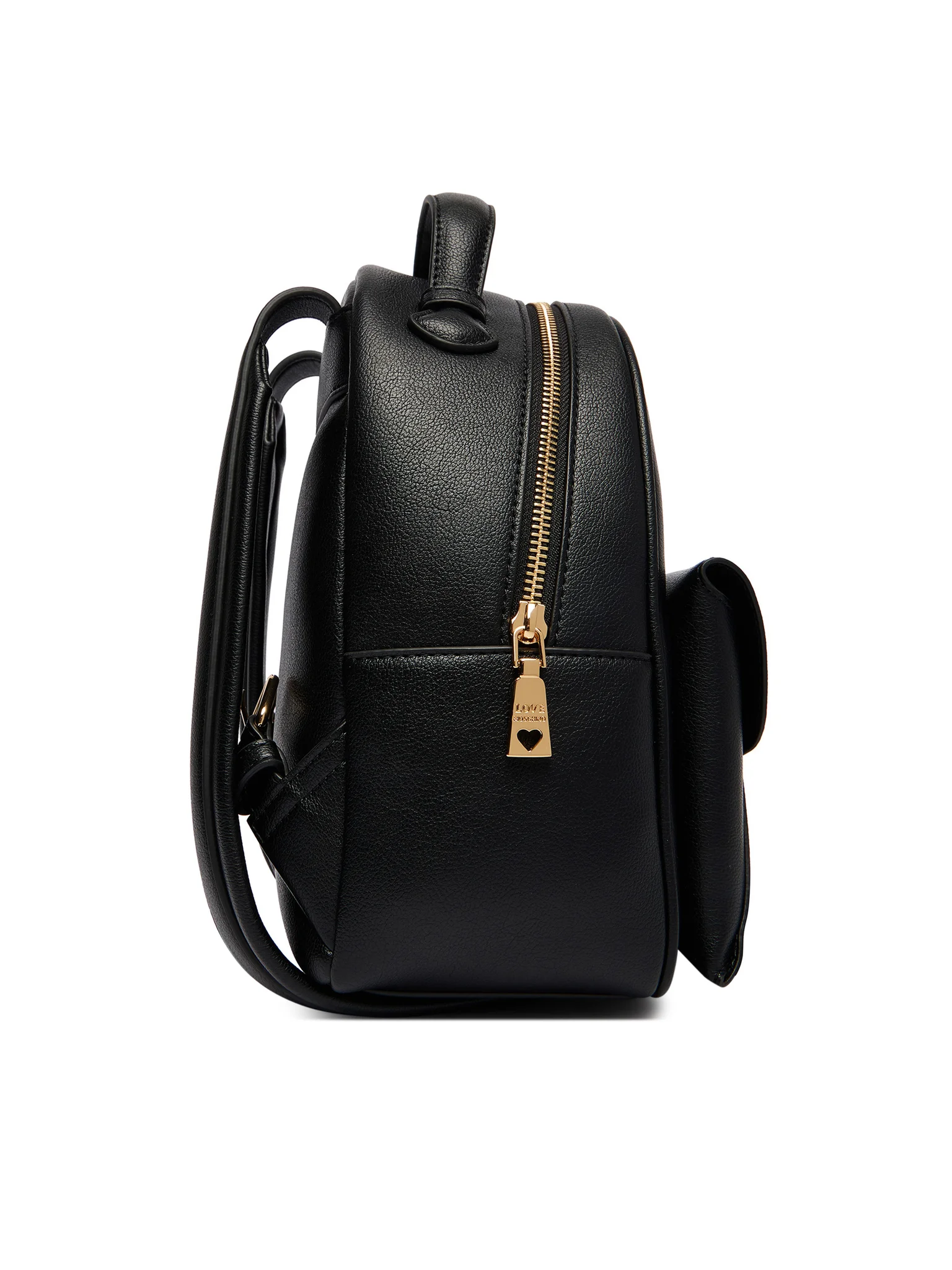 Love Moschino zaino donna in ecopelle con tasca nero oro JC4137PP1O-LQ0 000 MOSCHINO LOVE 