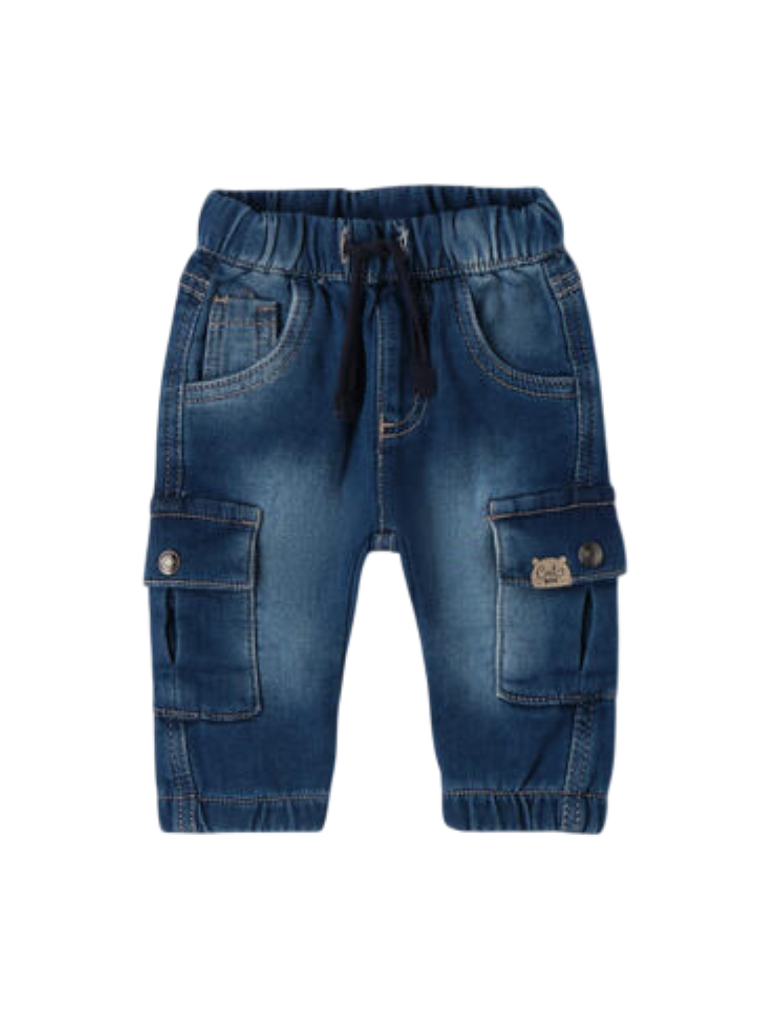 iDo jeans cargo neonato lavaggio blu 4F066 7400 iDO 
