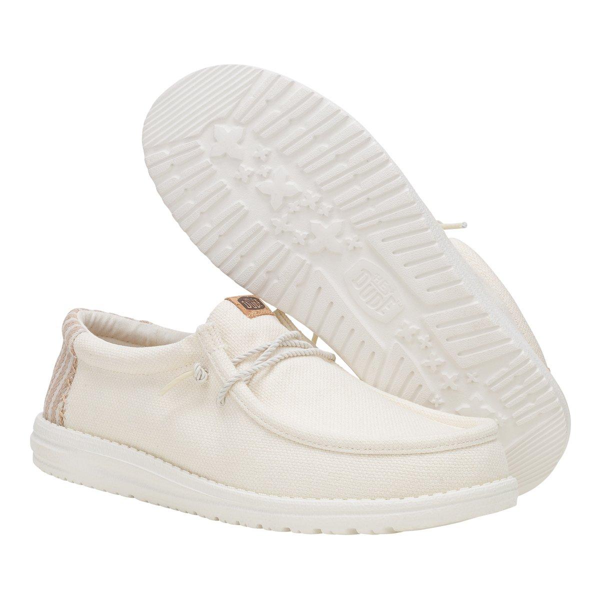 Hey Dude mocassini Wally Resort misto lino panna 43094 94S HEY DUDE 