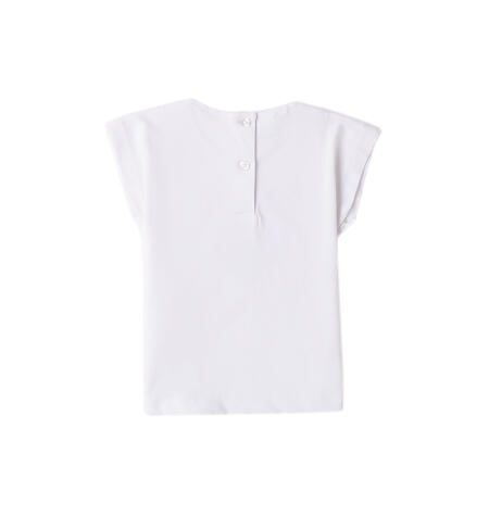 iDo T-shirt manica corta con cuoricini bianco 4B519 0113 iDO 