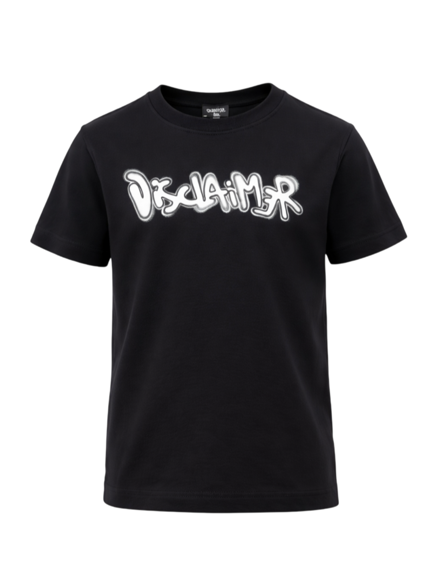Disclaimer T-shirt smanicata bambino con logo nero 58806 NERO-ST.BIANCA DISCLAIMER 