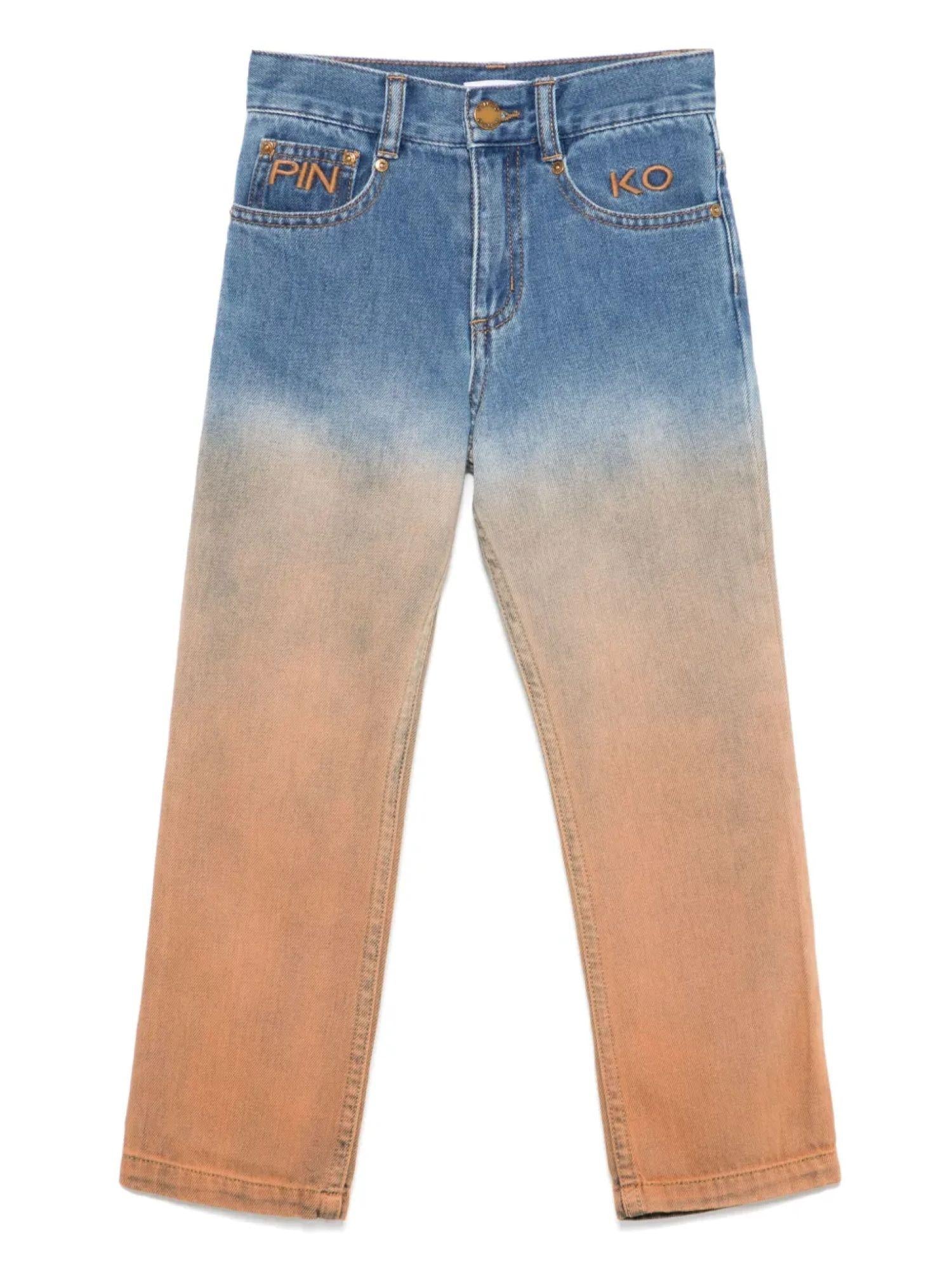 Pinko Kids jeans in denim sfumato lavaggio blu KFPA011CDF015 D714 PINKO KIDS 