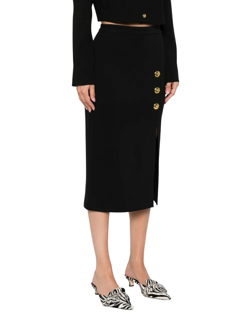 Pinko gonna midi Giardiniera punto stoffa nero 105458-A24C Z99 PINKO 