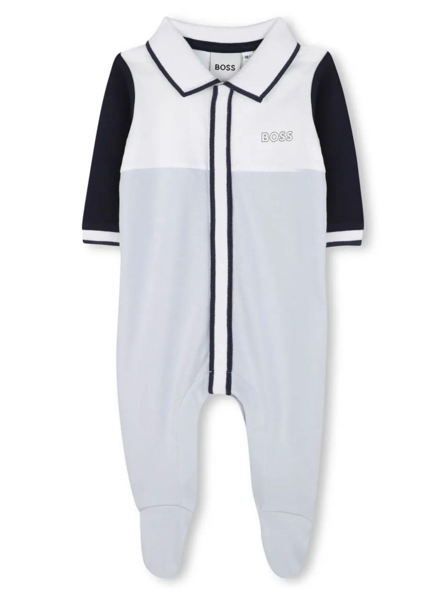 Boss tutina intera in cotone celeste blu J52200 BLU CIELO BOSS 