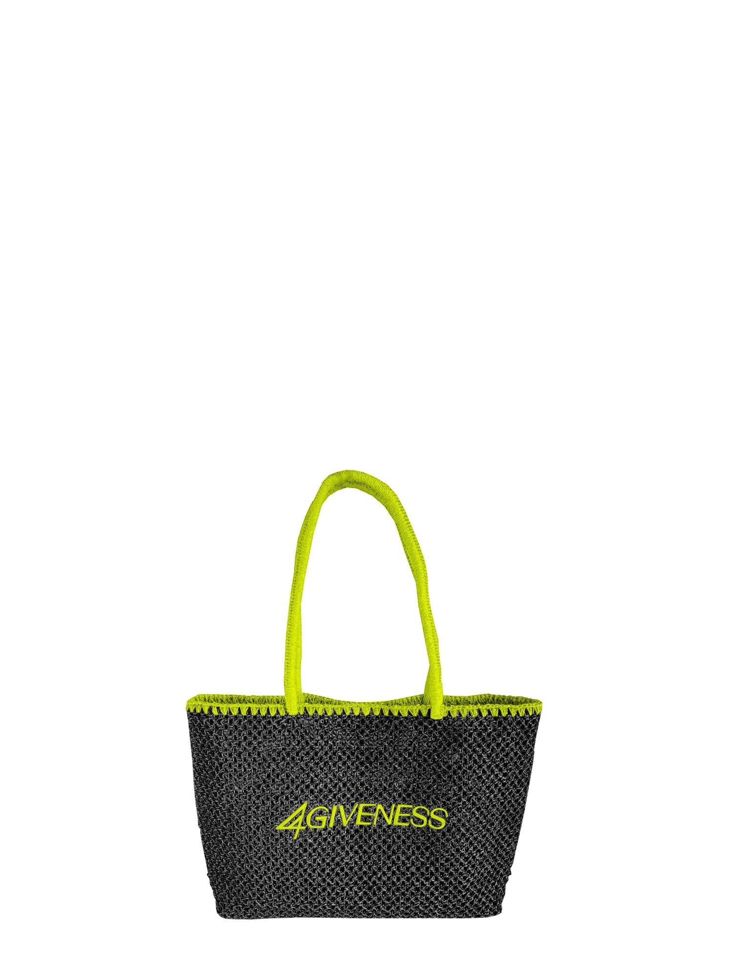4giveness borsa mare in paglia nero giallo 125WACBO5504 110 4Giveness 