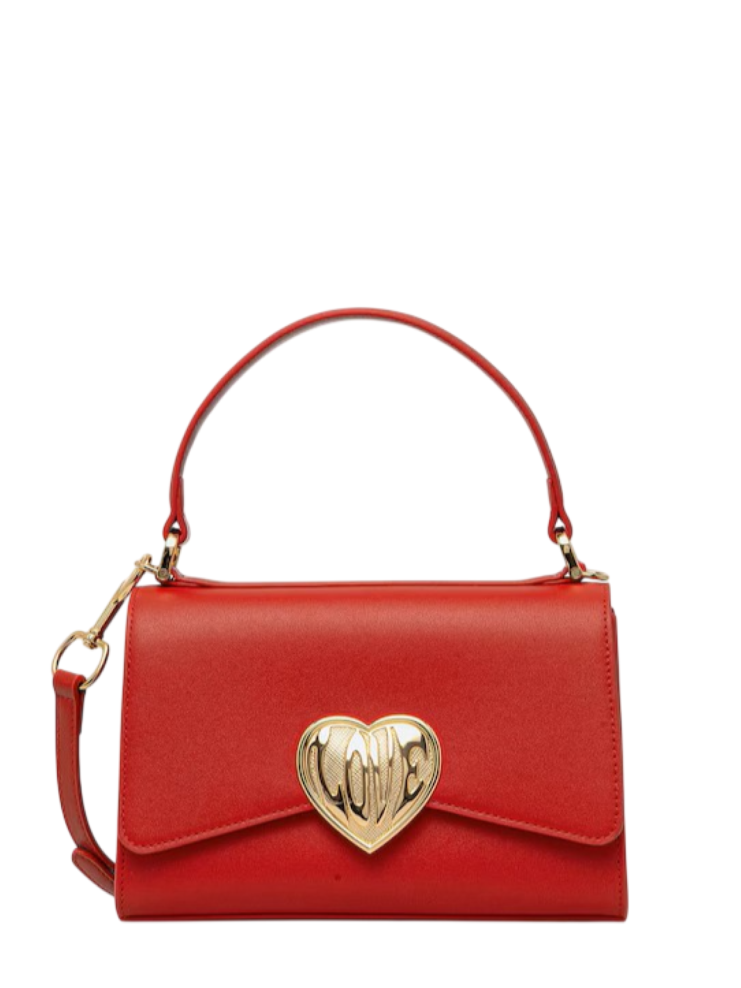 Love Moschino borsa a mano con placca logo Heart rosso JC4146PP1O-L16 50A MOSCHINO LOVE 