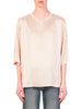 Vicolo T-shirt in raso rosa