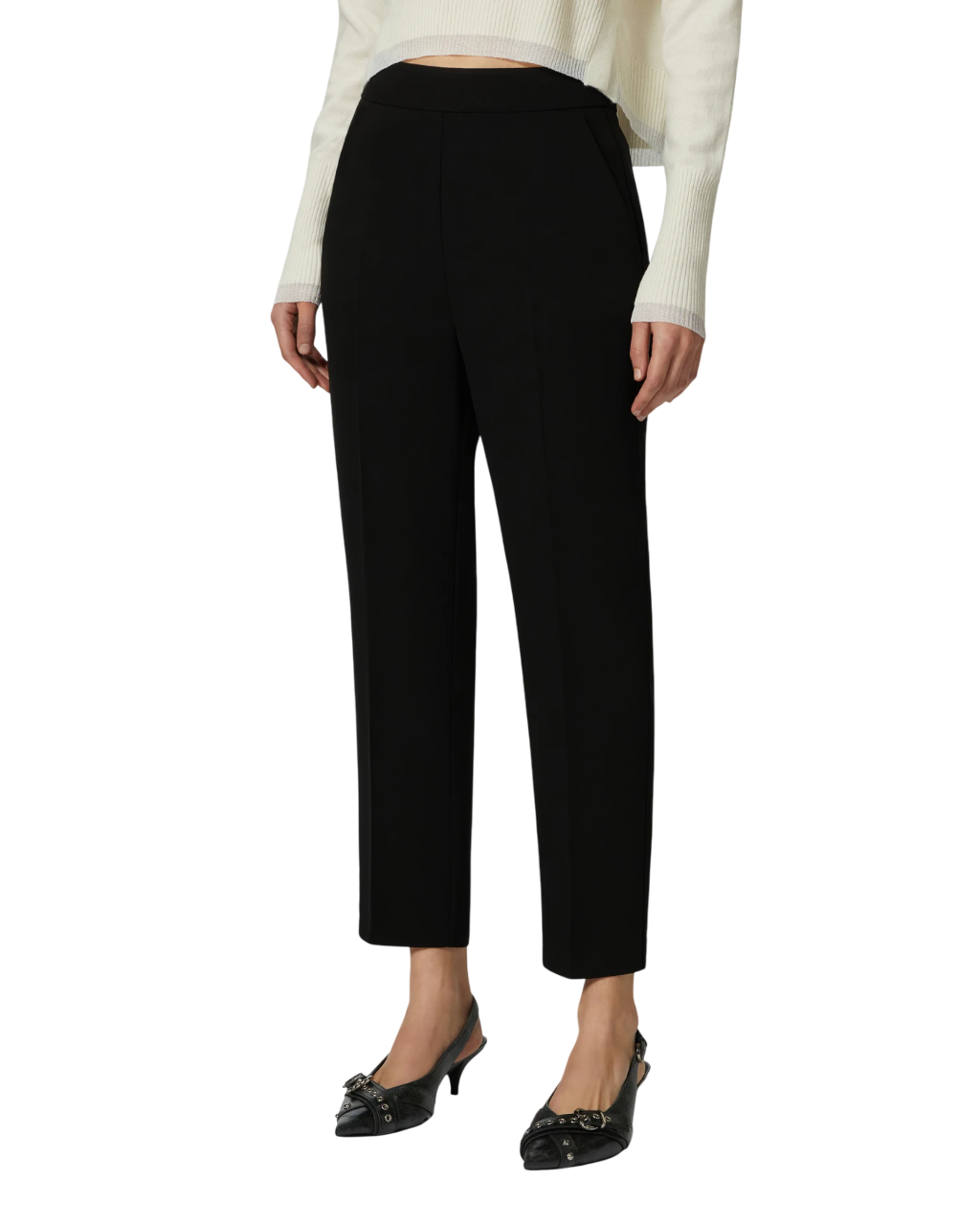 Pinko pantaloni a sigaretta Pollo vita alta nero 102861-A213 Z99 PINKO 