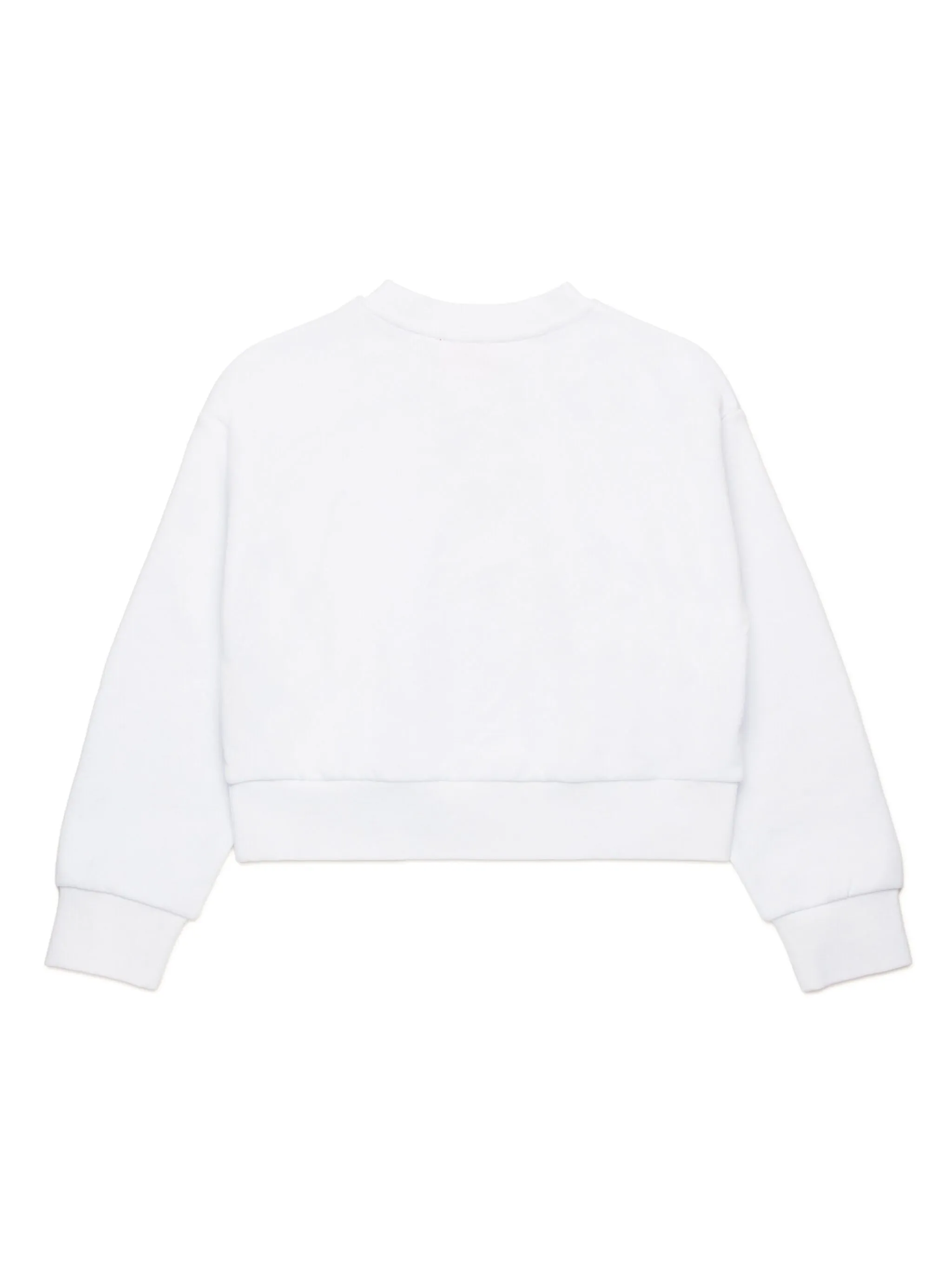 Diesel felpa crop Straslium con logo cut out bianco J01826-KYAX3 K100 DIESEL 