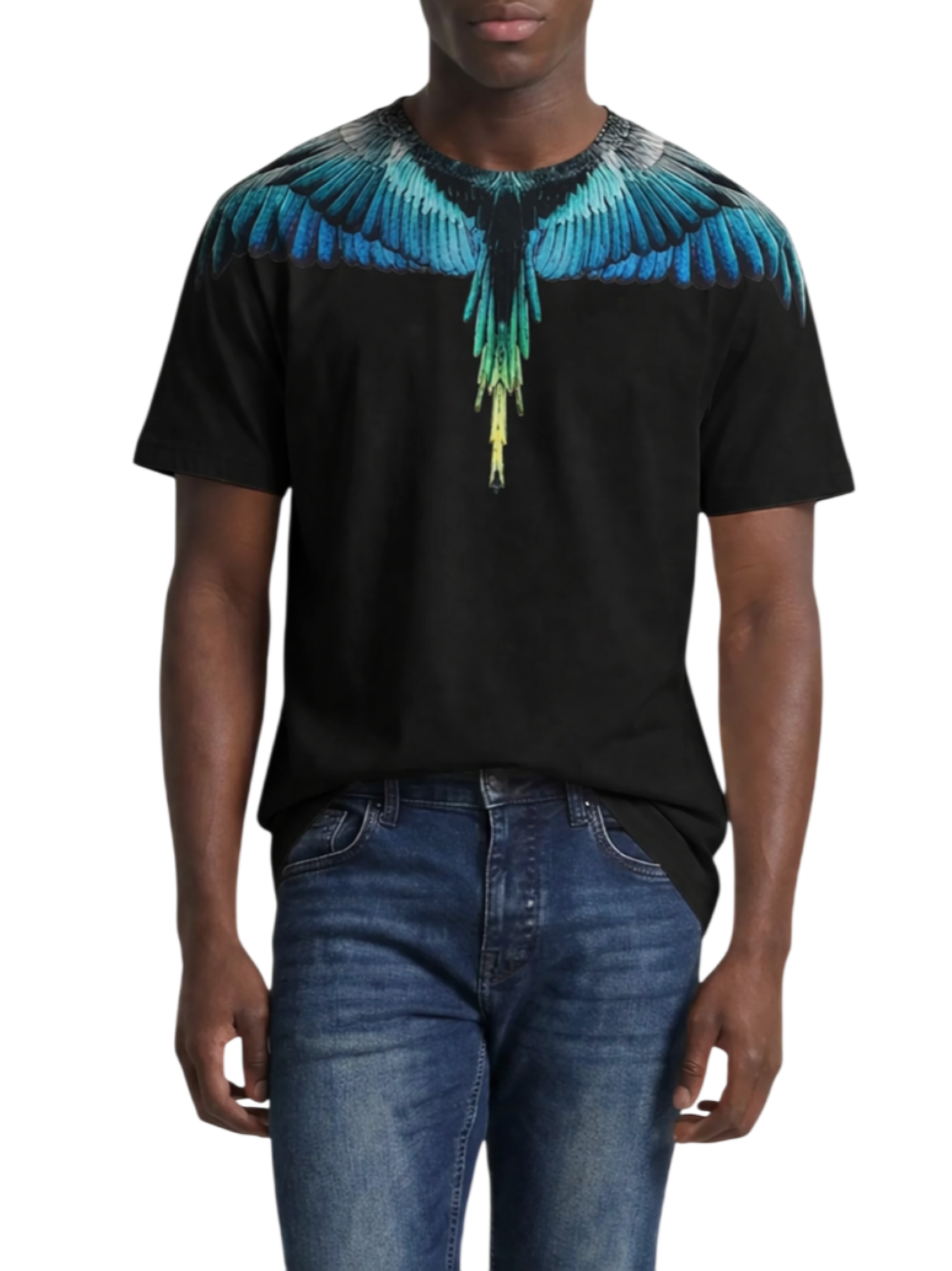 County of Milan T-shirt uomo manica corta stampa iconica nero CMMATH022 110 COUNTY OF MILAN 