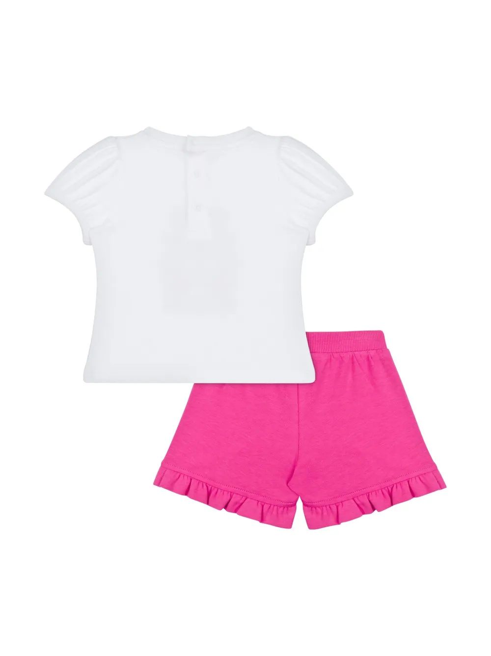 Moschino completo T-shirt e shorts con orsetto bianco fucsia MAG01O-LBA00 83556 MOSCHINO 