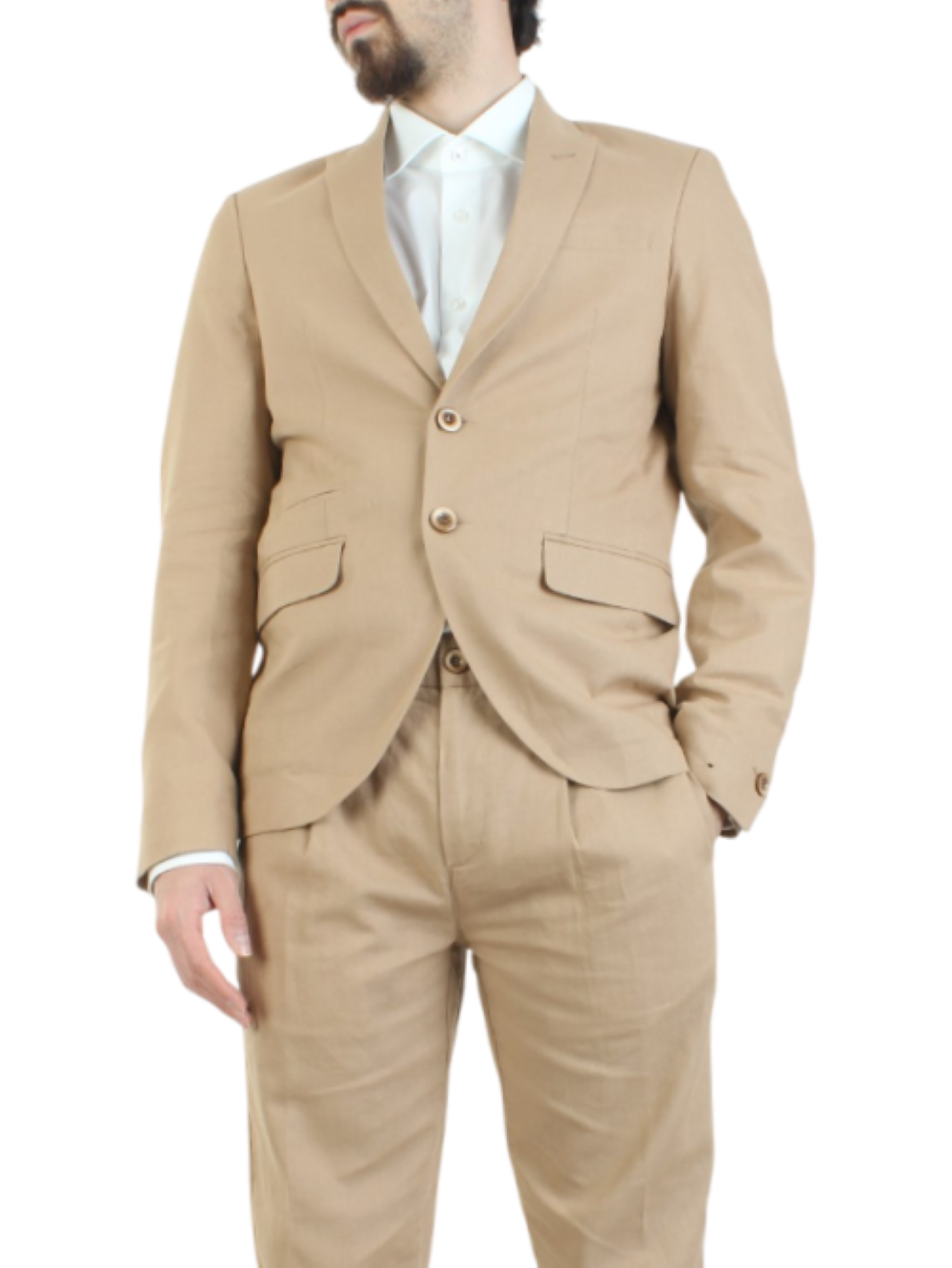 Alta Tensione giacca blazer monopetto color biscotto 1521F-LUNA BISCOTTO ALTA TENSIONE 