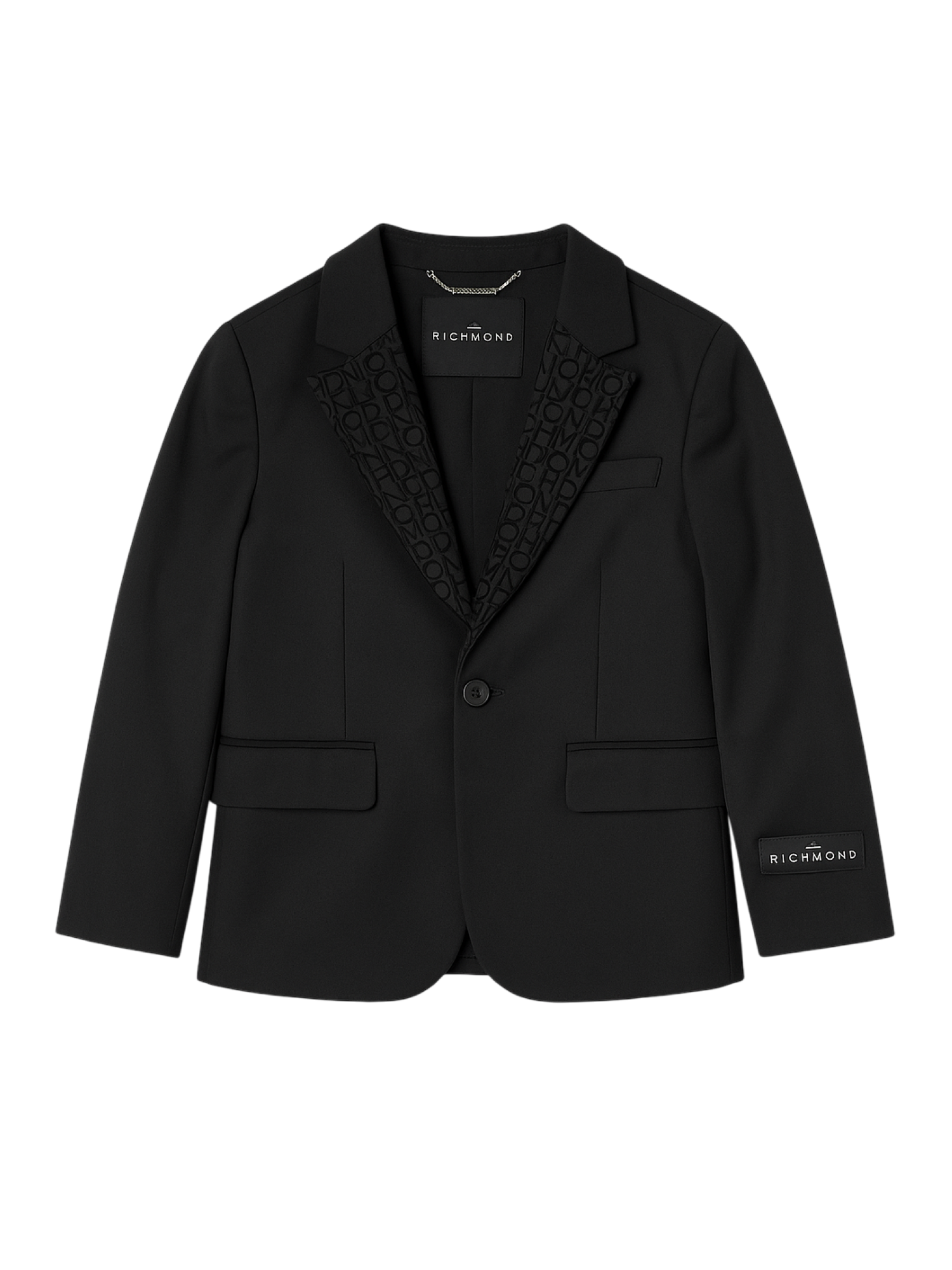 John Richmond giacca Radosevic con revers logati nero RBA25030GC BLACK John RICHMOND 