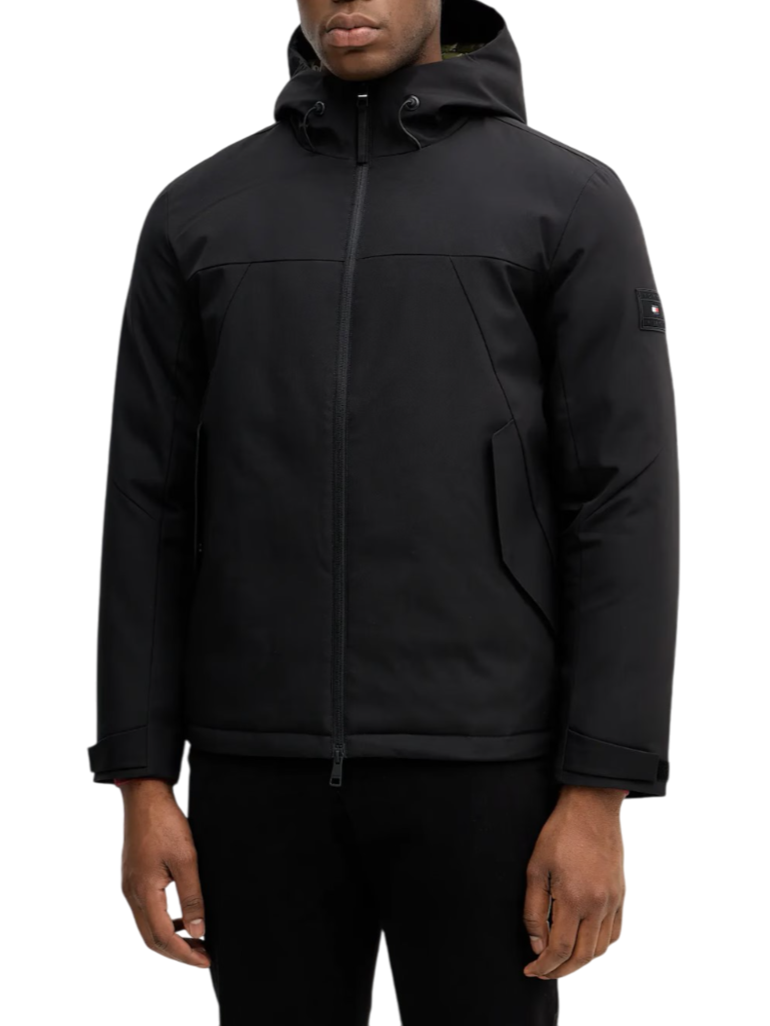 Tommy Hilfiger giubbino imbottito uomo impermeabile nero MW0MW41363 BDS Tommy Hilfiger 