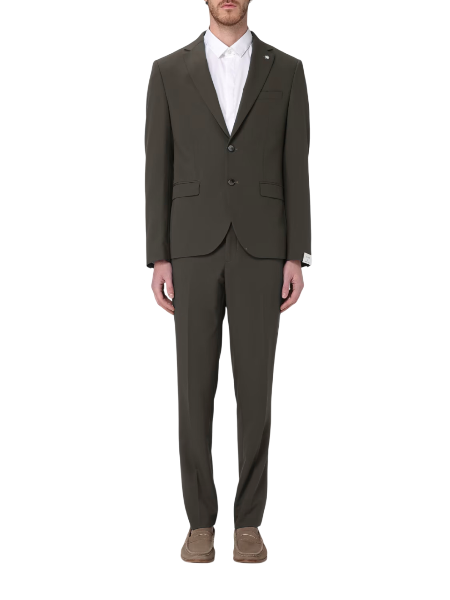 Manuel Ritz abito uomo monopetto marrone 3832A3119-250000 30 MANUEL RITZ 