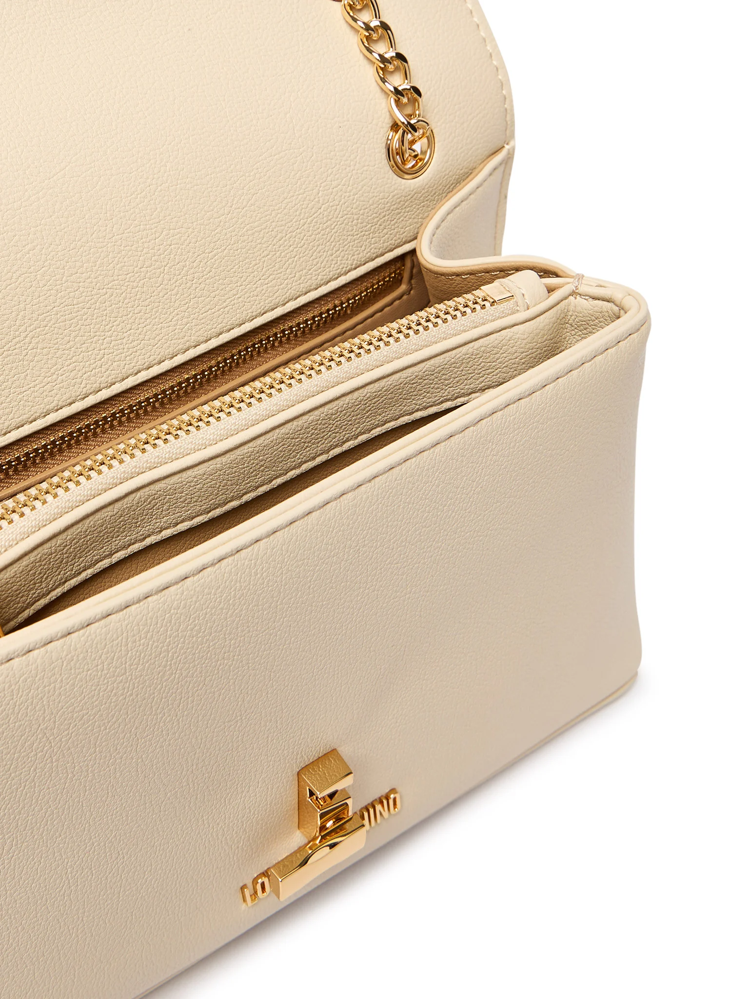 Love Moschino borsa a spalla in ecopelle martellata beige chiaro JC4138PP1O-LQ0 110 MOSCHINO LOVE 