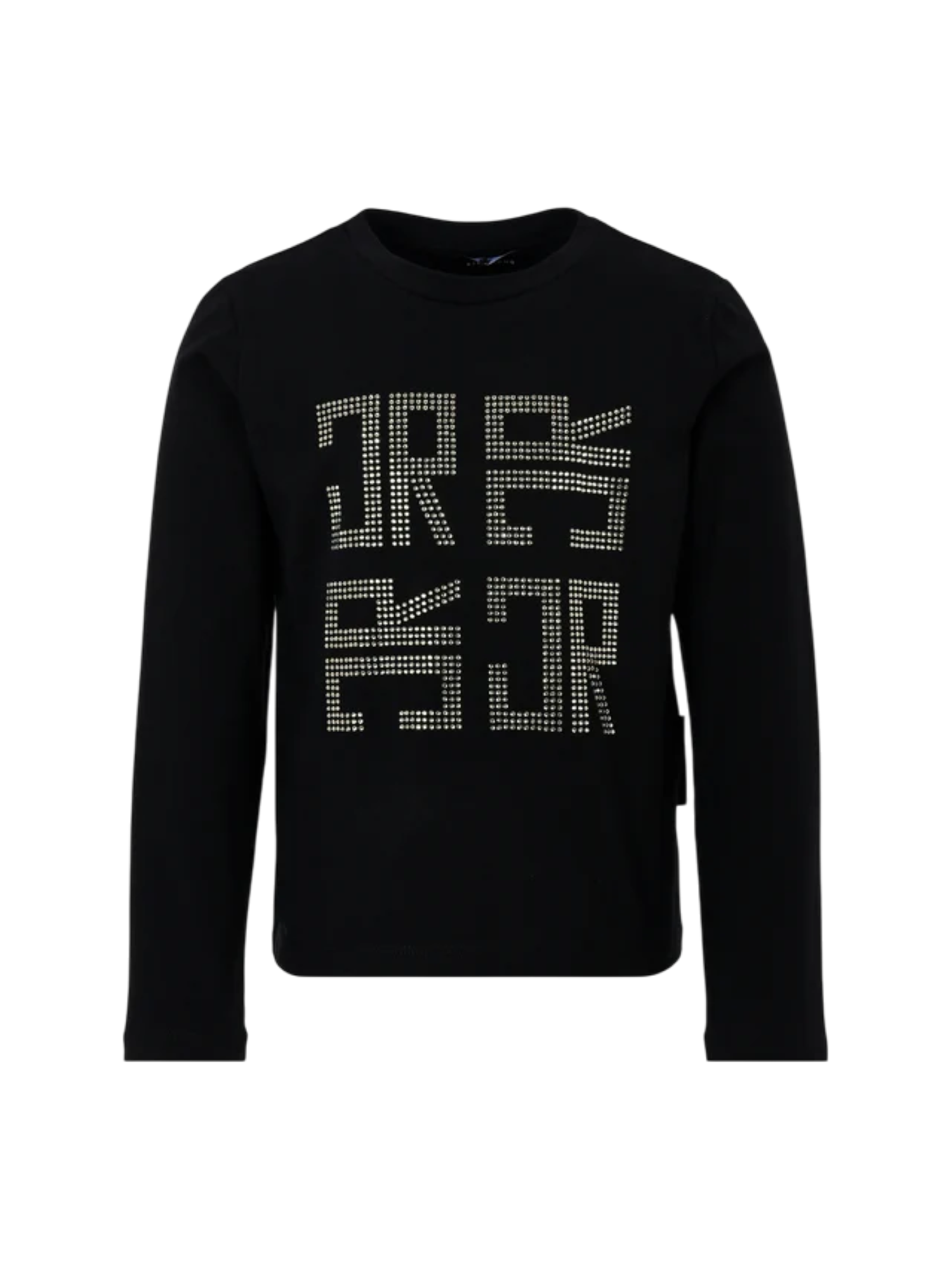 John Richmond T-shirt Leraba con logo strass nero RGA25182TS BLACK John RICHMOND 