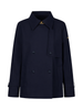 Yes Zee trench doppiopetto corto donna blu