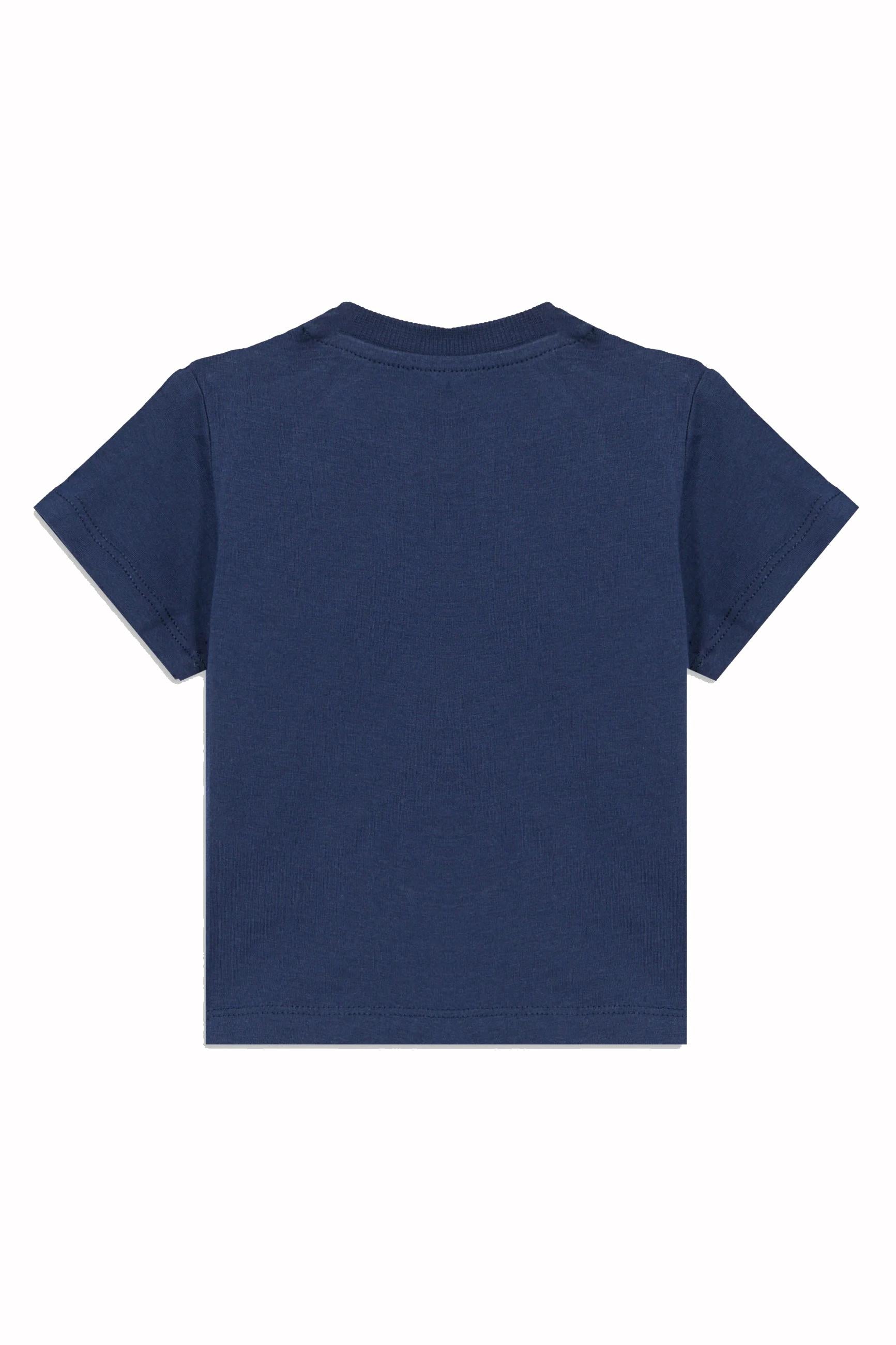 Moschino T-shirt neonato manica corta con orsetto blu MUM04P-LAA03 40016 MOSCHINO 