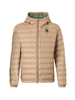Blauer giubbino imbottitto uomo con cappuccio Charles beige