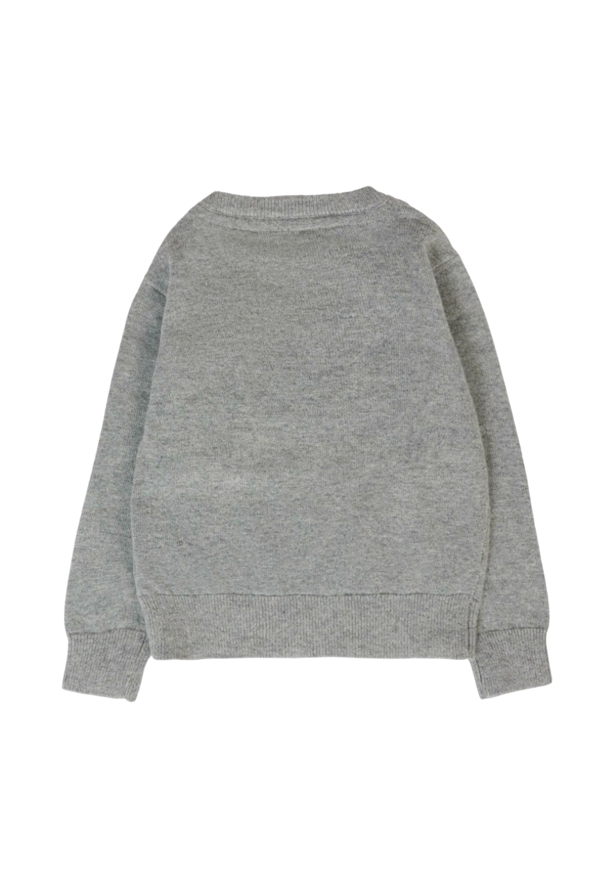 John Richmond maglia misto cashmere con logo grigio RIA25009MA GREY STEEL John RICHMOND 