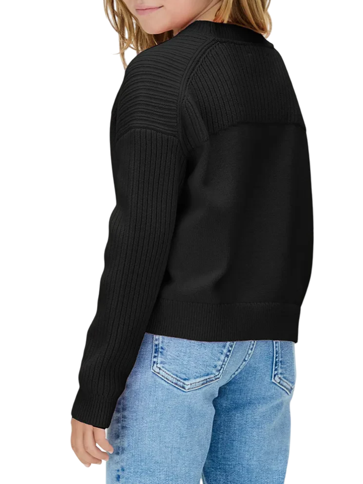 Calvin Klein Jeans maglia bambina con logo nero IG0IG03046 BEH Calvin Klein Jeans 