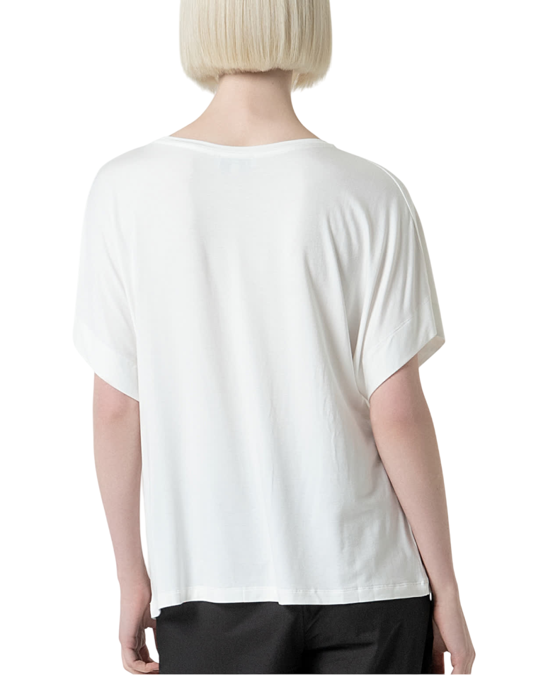 Surkana T-shirt manica corta oversize bianco latte 515LICA011 01 SURKANA 
