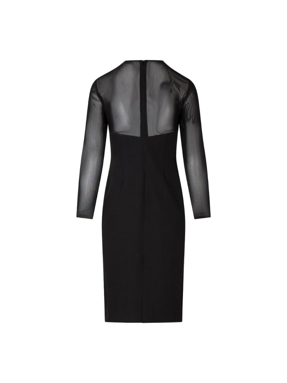 Sandro Ferrone abito midi Transparency manica lunga nero S23YBEBACOLO NERO Sandro FERRONE 