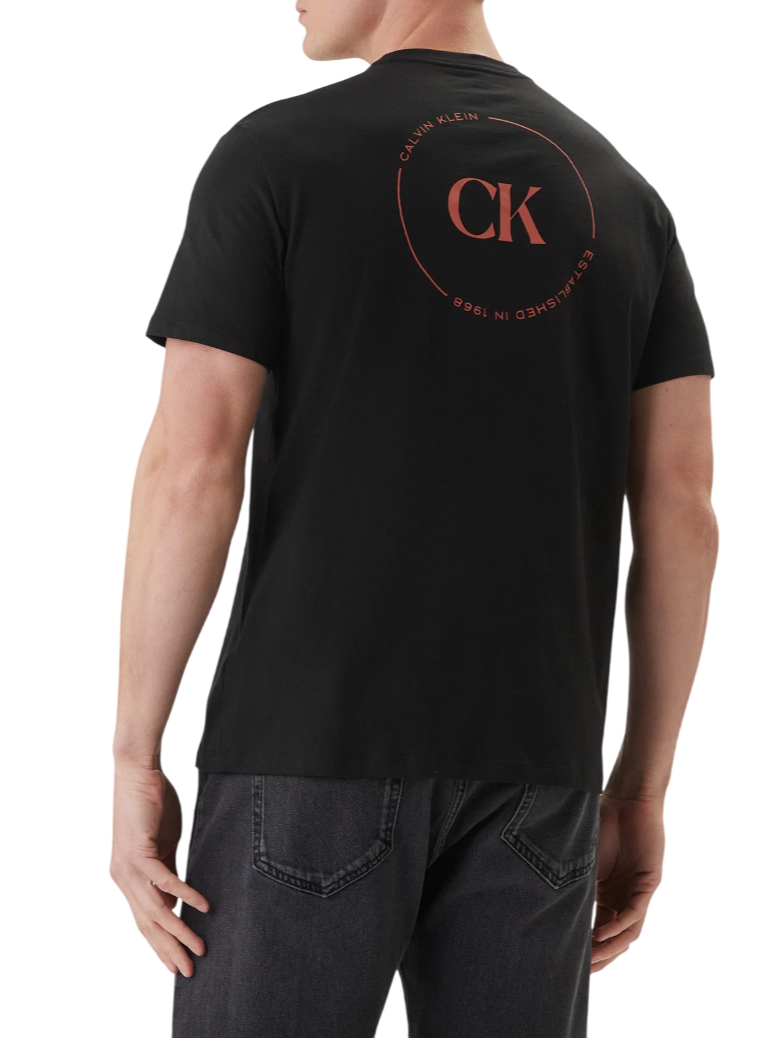 Calvin Klein Jeans T-shirt uomo manica corta con logo nero LV04RF801G UB1 Calvin Klein Jeans 