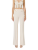 Elisabetta Franchi pantaloni a zampa in crepe panna