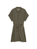Vero Moda abito corto chemisier in viscosa verde militare