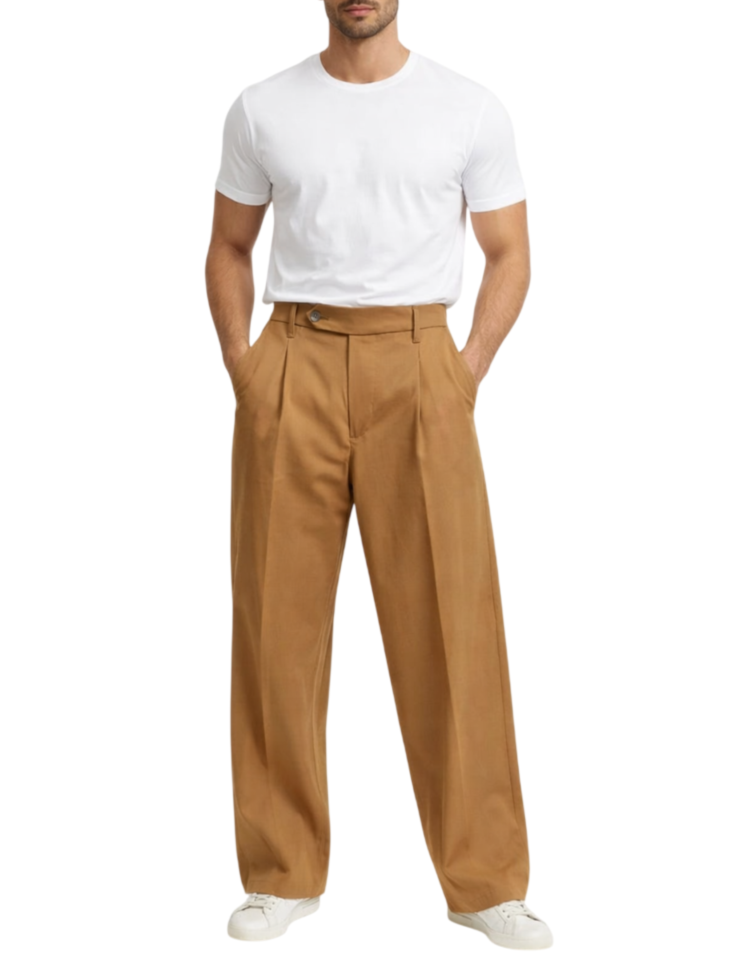 Rar pantaloni uomo Bixio gamba dritta cammello BIXIO-126007 ZUCCHERO CANNA RAR 