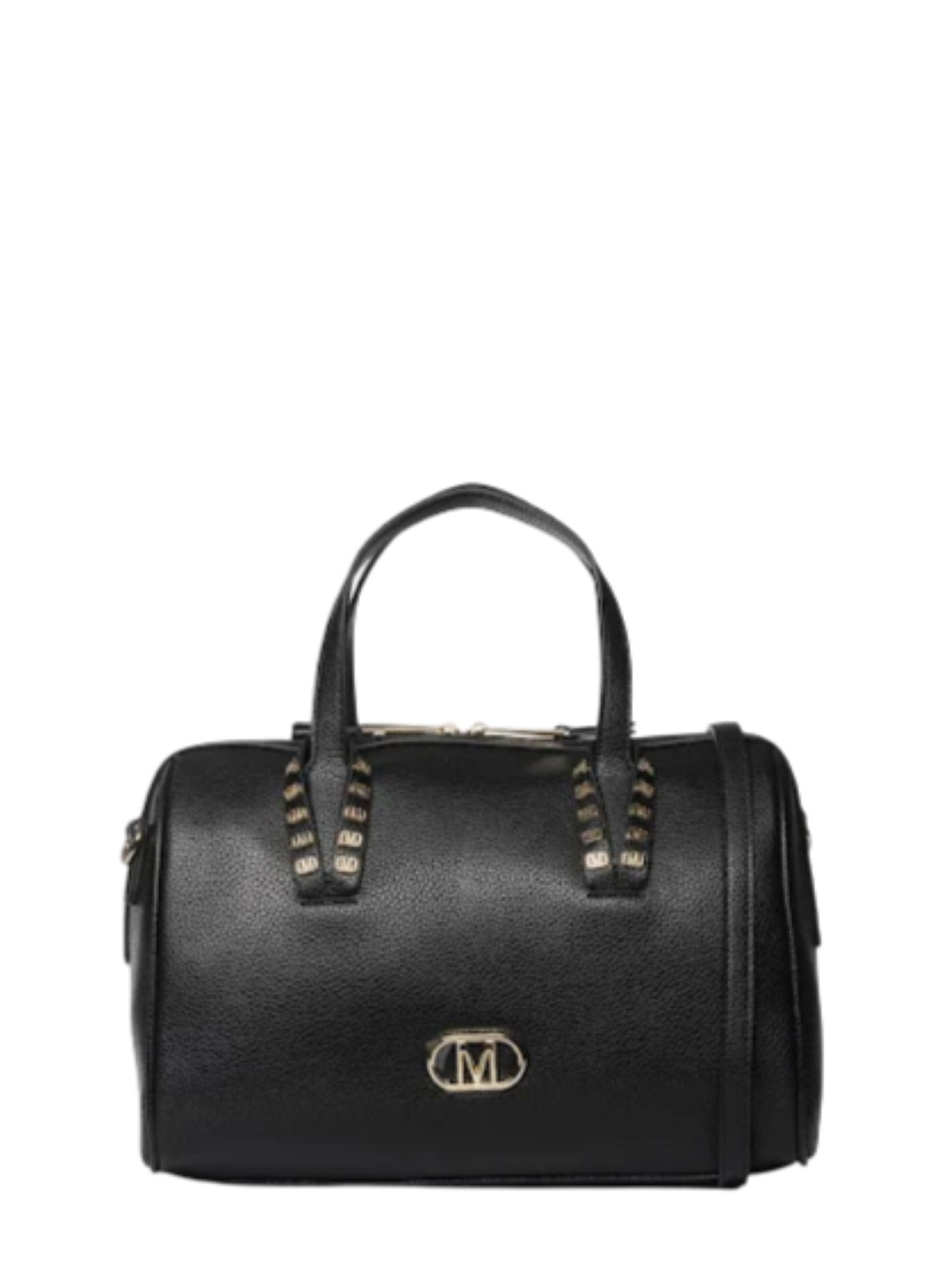 Marc Ellis borsa a bauletto in pelle martellata nero YAMUR GR BLACK-GOLD MARC ELLIS 