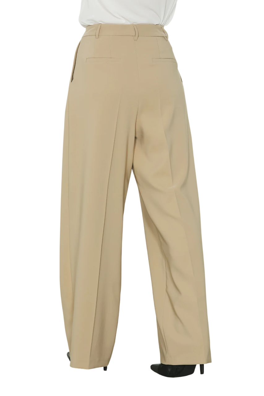 Relish pantaloni palazzo Arabia con pinces beige ARABIA 1992 RELISH 