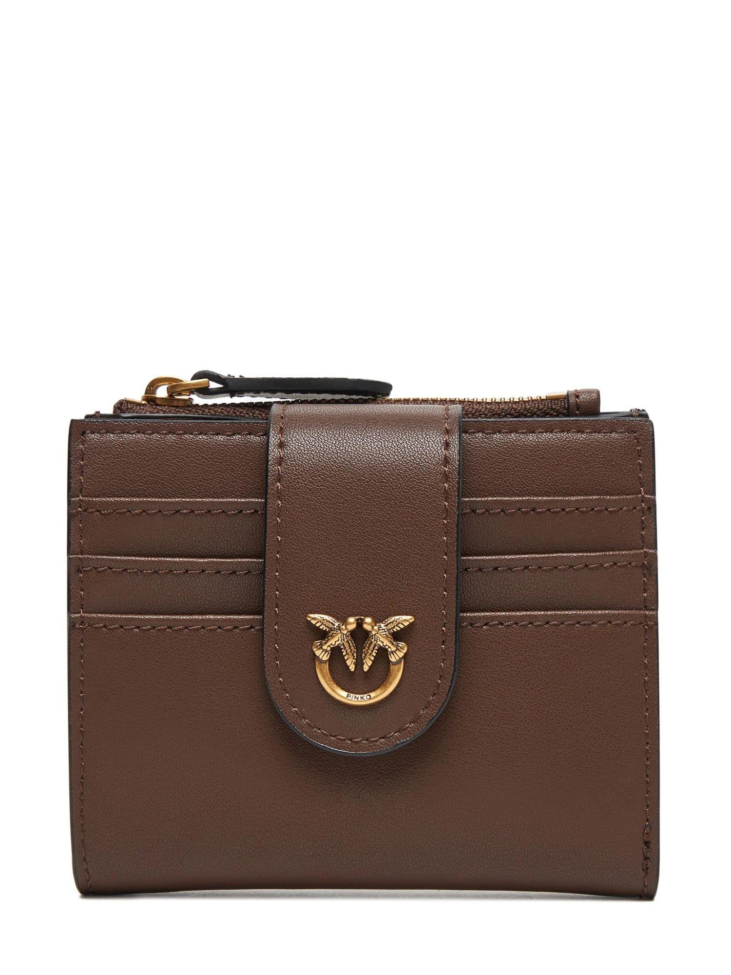 Pinko portafogli in pelle Multi Purpose marrone 103610-A0F1 L74Q PINKO 