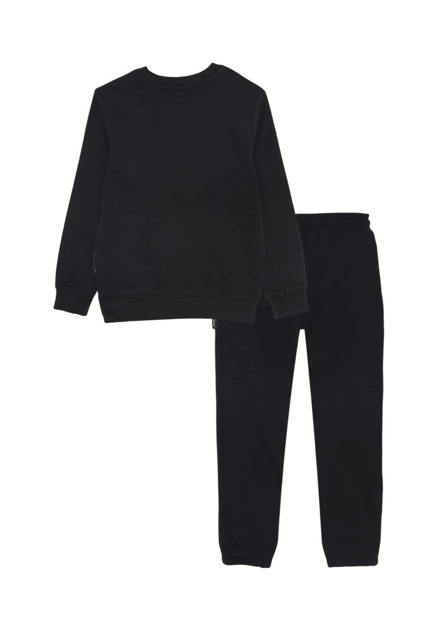 John Richmond tuta sportiva Sibri con logo nero RBA25006CF BLACK John RICHMOND 
