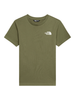 The North Face T-shirt bambino manica corta verde militare