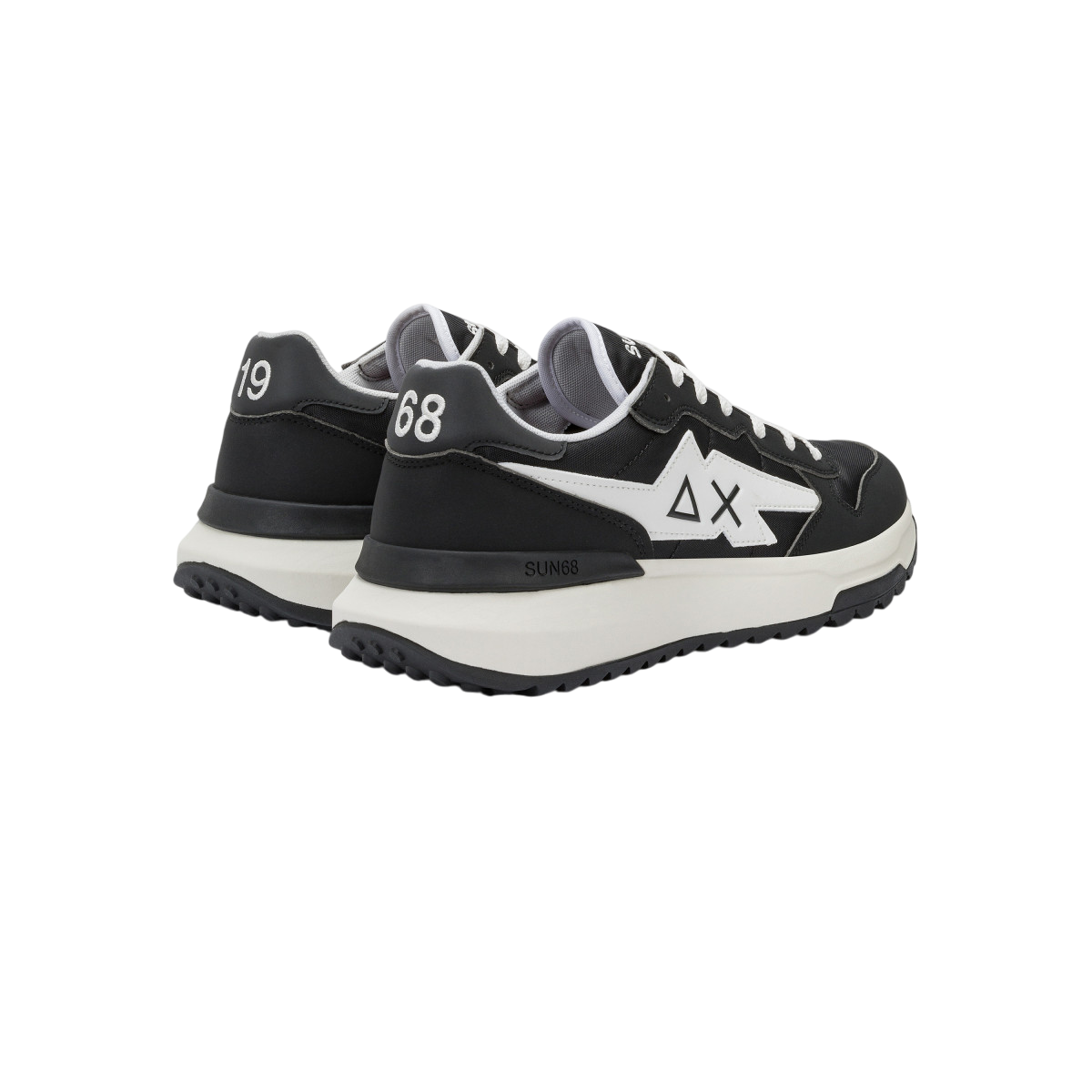 Sun68 sneakers Niki 2.0 Solid in ecopelle e nylon nero Z35120 NERO SUN68 