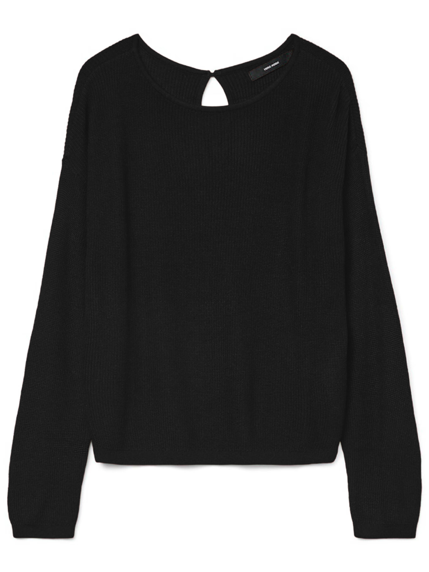 Vero Moda maglia a costine donna nero 10332050 BLACK VERO MODA 