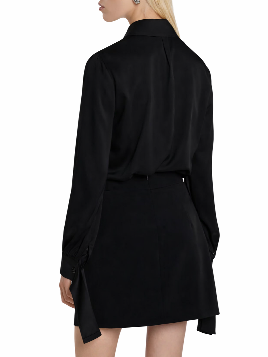 Relish blusa body Barber con fiocco gioiello nero BARBER 1199 RELISH 