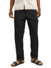 Jack&Jones pantaloni in misto lino nero