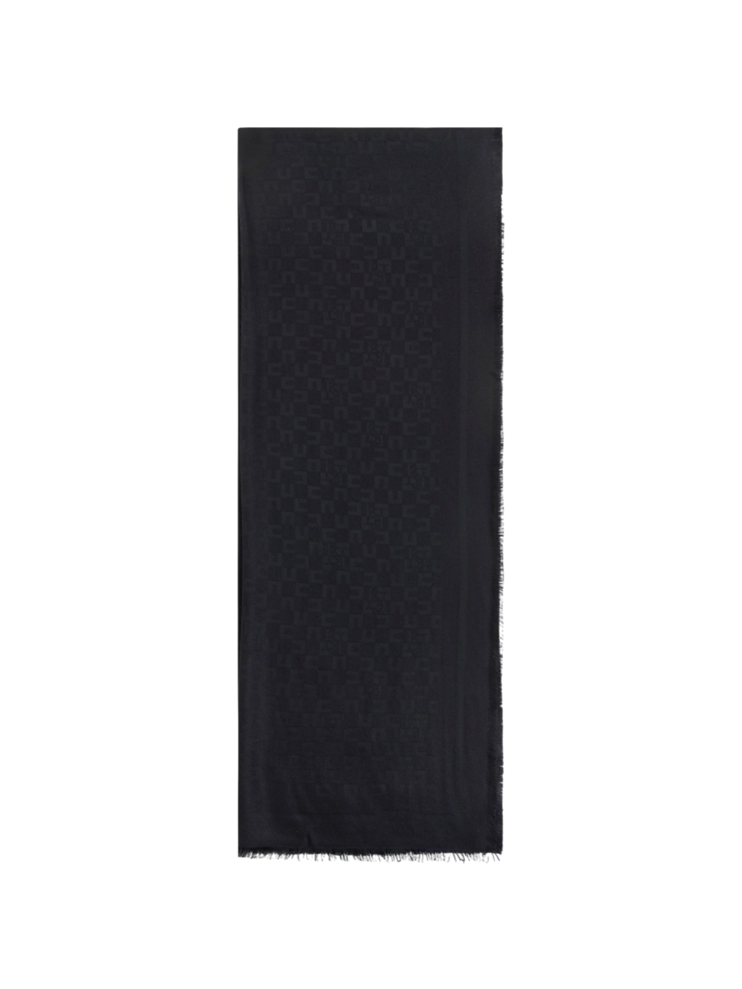 Elisabetta Franchi sciarpa in fantasia logata nero SC11F56E2 110 ELISABETTA FRANCHI 